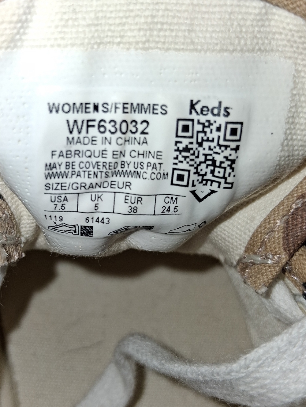 Keds Women’s Leopard Print Casual Lace-Up Sneakers - Tan Sixe 7.5 - Picture 13 of 16